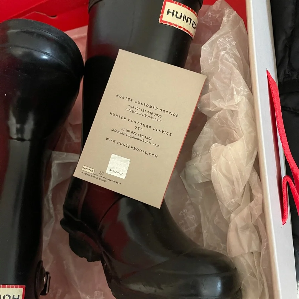 Hunter Kids Black Rain Boots